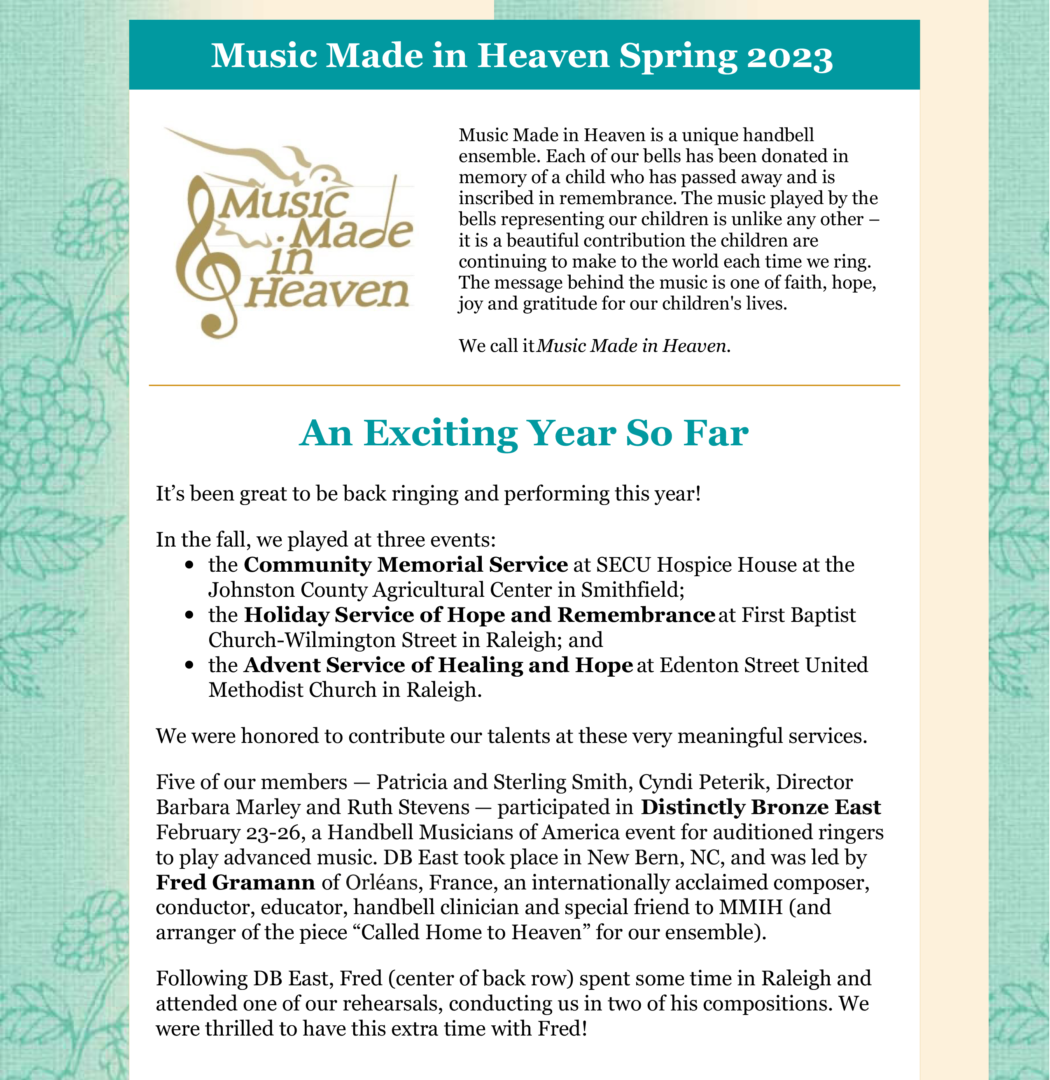 MMIH 2023 Spring Newsletter Cover